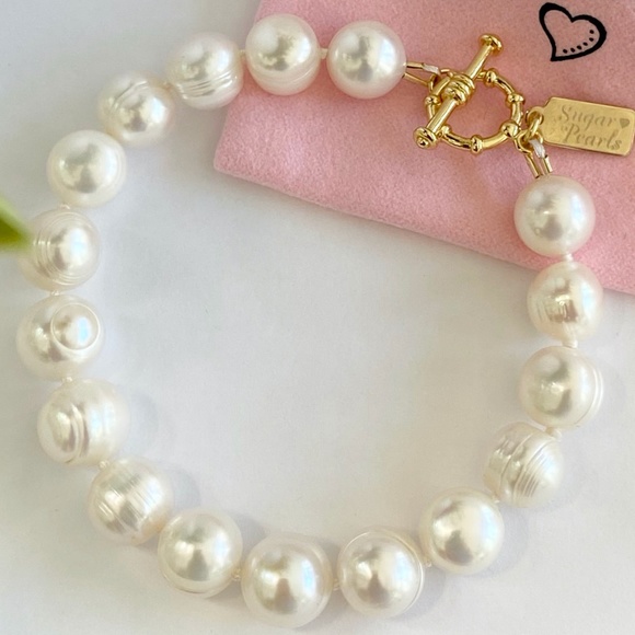 Freshwater Pearl Bracelet with 14K Toggle - Picture 3 of 5